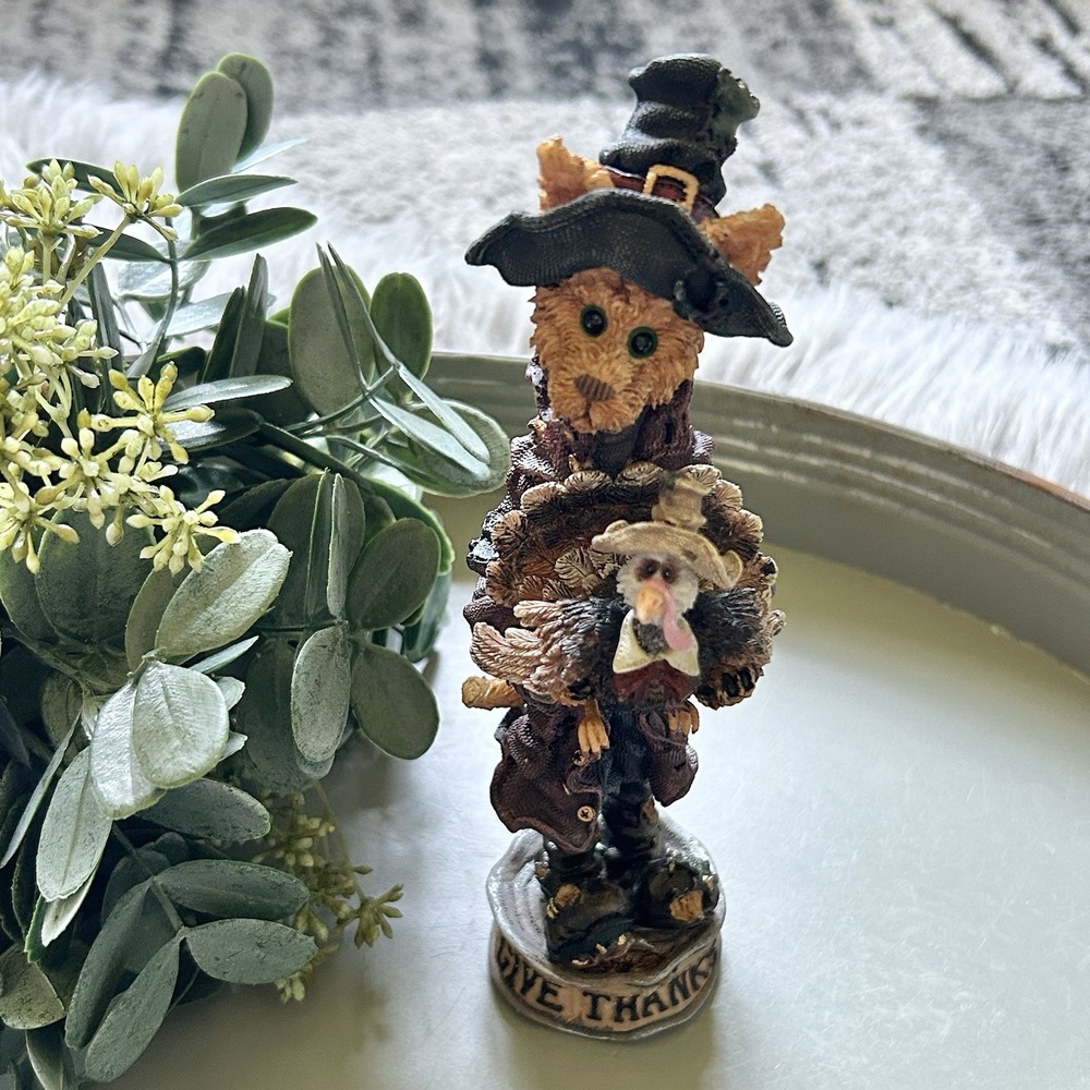Boyds Bears Folkstone Collection Salem..Give Thanks Style 2867 Thanksgiving